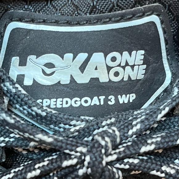 Hoka One One Speedgoat 3 GoreTex Skyshell Waterproof Black Womens Shoes Size 8.5 - Picture 16 of 16
